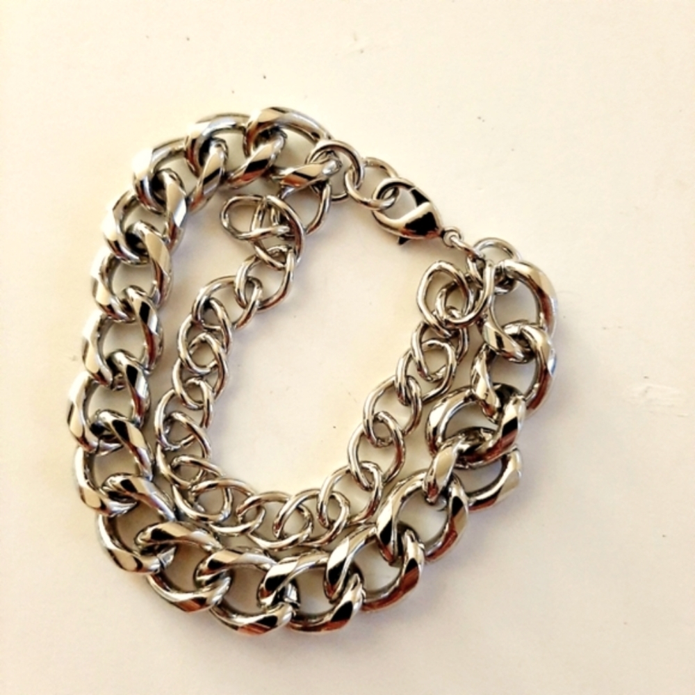 NEW Men Double Chain Bracelet